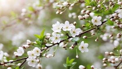 A vivid spring bloom scene with serene natural beauty