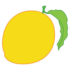 Yummy mango with leaf