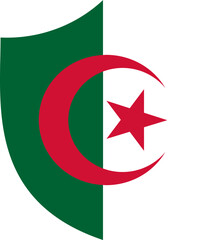 Shield Icon of Algeria Flag