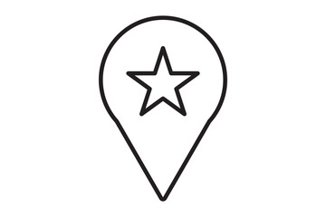 Location icon set, map pin icon vector, pin location icon in black, blue, red and outline style illustration isolated on white background.