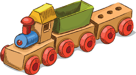 Toy Train Drawing