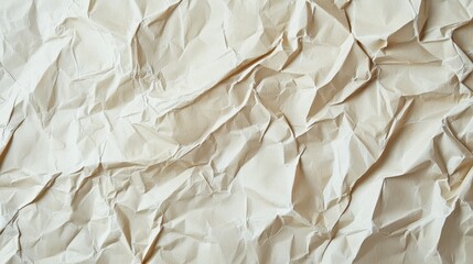 Obraz premium a crumpled paper texture in light beige, showing fine details and imperfections for an organic feel