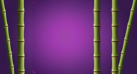 Bamboo Trunk on Purple background design