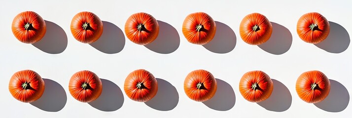 Obraz premium A Thanksgiving background featuring various pumpkins on linen, set in an autumnal panoramic view with a minimal natural aesthetic.