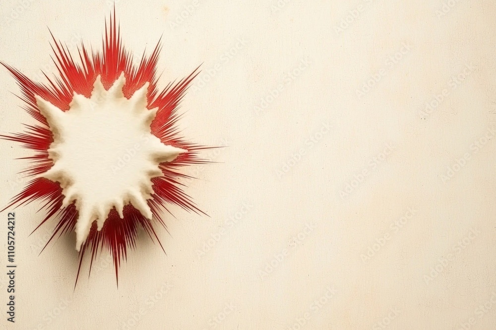 Poster creative explosions of color and form studio setting abstract art contemporary environment close-up 