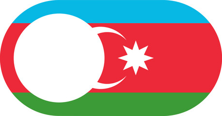 Switch Off Icon of Azerbaijan Flag