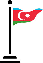 Azerbaijan Flag Free Icon