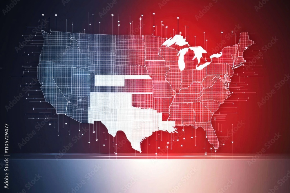 Aufkleber data visualization showcase united states infographic digital environment analytical view technology