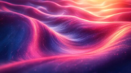 Radiant holographic ripples with glowing magenta cores, dynamic overlays, and smooth gradients