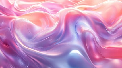 Fototapeta premium Radiant holographic panels with glowing pastel accents, metallic reflections, and soft textures