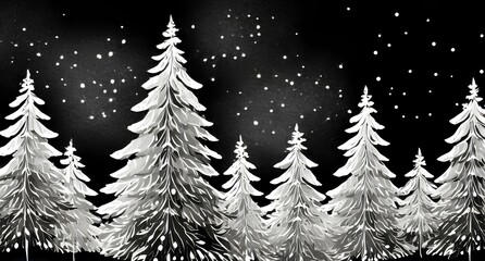 Obraz premium christmas tree background