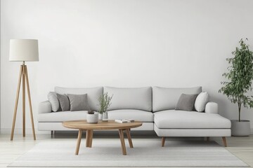 Modern Living Room Interior Design with Sectional Sofa