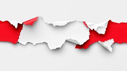 Obraz premium Paper holes torn with a roll. A realistic modern set of rip page frame illustrations. Reveal a break in a cardboard sheet with grunge ragged edges and a parchment scroll. Text and advertising message