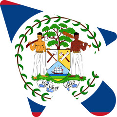 Belize Flag On Curser