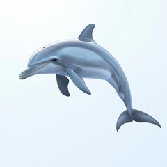 Fototapeta premium Graceful Dolphin Leap A Stunning Aquatic Mammal in Mid-Air