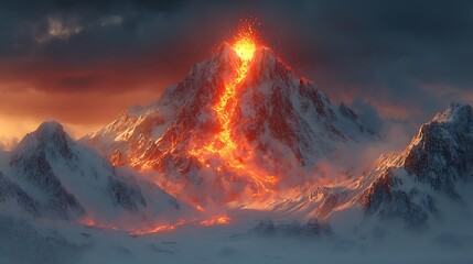 Volcano landscape