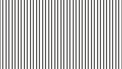 Black vertical lines fabric pattern on white background vector.