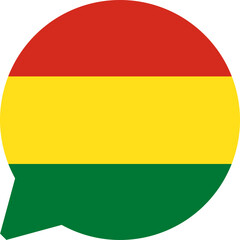 Chat Icon on Bolivia Flag