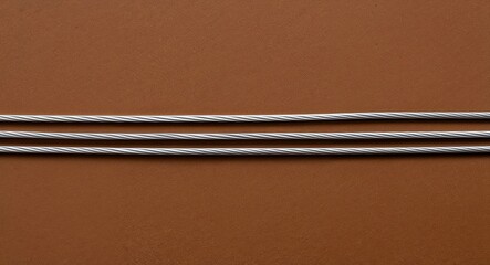 Metal Wire on Brown background design