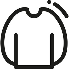 Stylized icons representing women's clothing, showcasing various garment types in a modern design