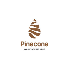 Pinecone logo design illustration vector, suitable for your design need, logo, illustration, animation, etc.