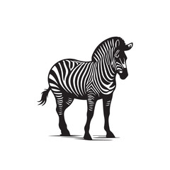 zebra vector, zebra icon, silhouette of zebra crossing vector illustration, zebra silhouette, icon logo