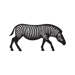 zebra vector, zebra icon, silhouette of zebra crossing vector illustration, zebra silhouette, icon logo