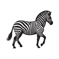 zebra vector, zebra icon, silhouette of zebra crossing vector illustration, zebra silhouette, icon logo