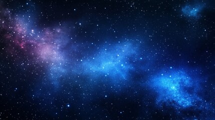 A stunning cosmic scene filled with vibrant color and countless star in a dark space background.