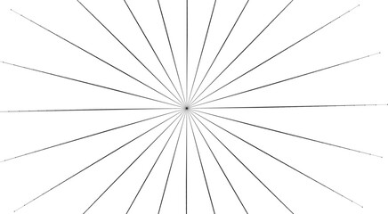 Obraz premium Circular radial, radiating lines element. Abstract rays, beams, flash effect - Royalty free vector illustration