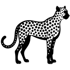 A Cheetah silhouette vector