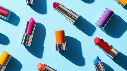 Obraz premium Vibrant Hydrating Lipsticks in Colorful Tubes