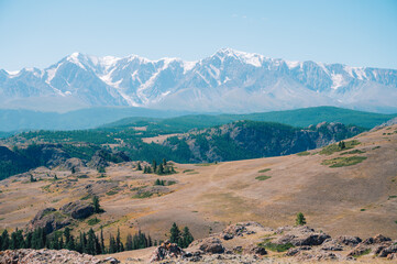 A breathtaking morning over a rugged mountain
