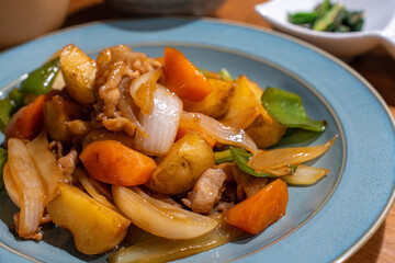 野菜が豊富な晩御飯