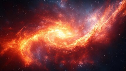 Obraz premium Cosmic particle swirls with glowing vibrant streaks, swirling nebula backgrounds, and dynamic overlays