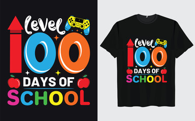 Happy 100 days of school T-shirt design