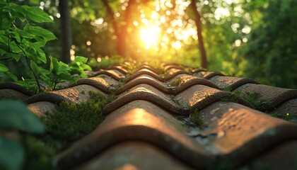 Seamless Roof Tile Restoration Eco-Friendly Solutions for Damaged Tiles Addressing common roof tile damage with refined textures and sustainable materials Concept images showcase expert repair