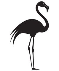 Obraz premium Flamingo silhouette vector.