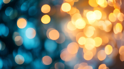 Colorful bokeh lights capture festive atmosphere during nighttime celebrations