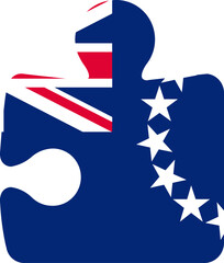Cook Islands flag on Puzzle icon