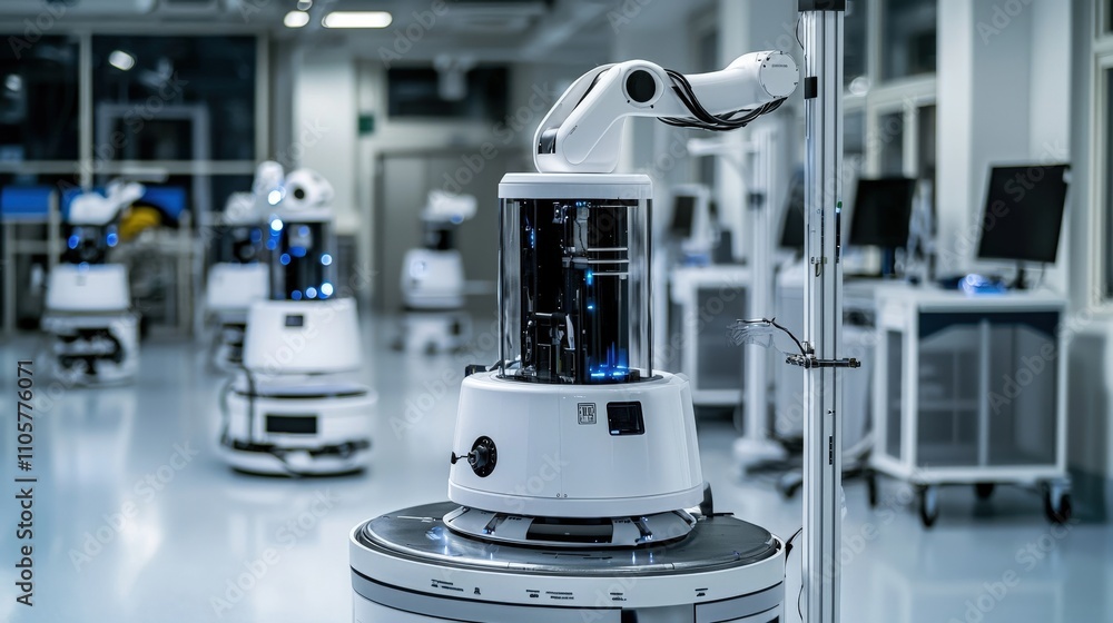 Poster Diverse applications of innovative robots in modern laboratories a showcase of futuristic automation technology