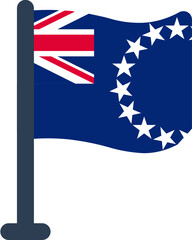 Cook Islands Flag Rounded