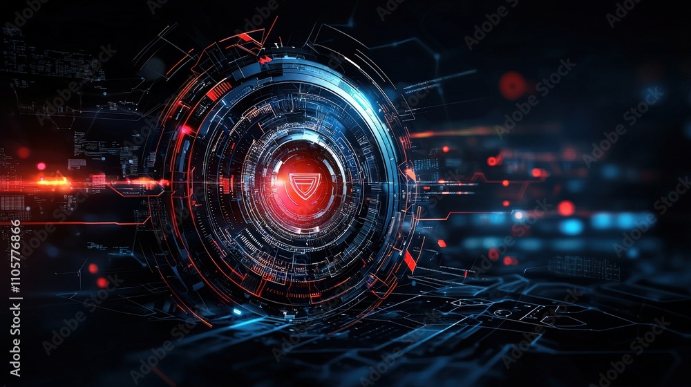 Fototapete digital wallet interface compliance and innovation in technology cyber environment abstract viewpoin