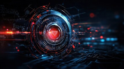 Fototapeta premium Digital wallet interface compliance and innovation in technology cyber environment abstract viewpoint security concept