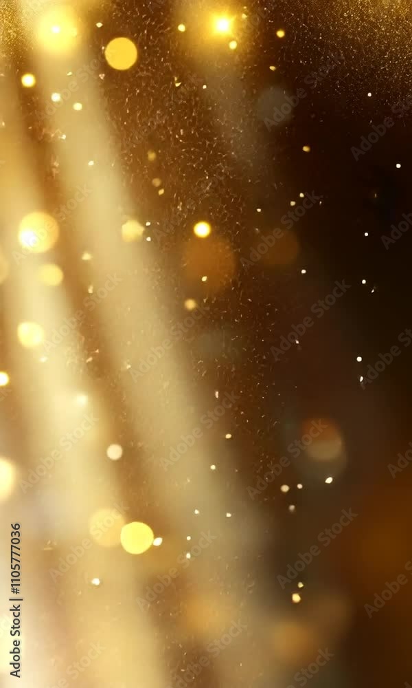 Poster soft golden lights twinkle and shimmer, creating a dreamy ambiance with sparkling effects in an eleg