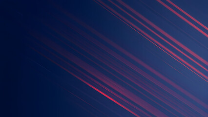 A diagonal motion blur effect with streaks of red, orange, and white on a dark blue background