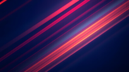 Fototapeta premium A diagonal motion blur effect with streaks of red, orange, and white on a dark blue background