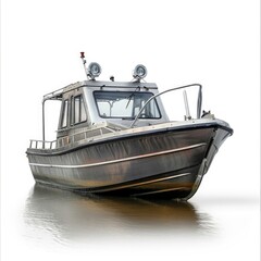 Passenger motor boat image analysis.