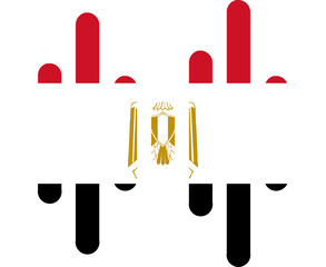Egypt flag on Audio Wave icon