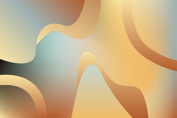 Abstract colorful gradient background with curve shape and line